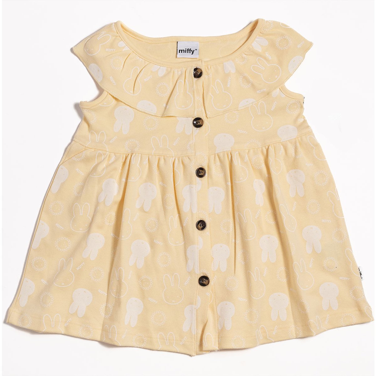 Vestido para Bebé Sin Manga Fullprint Botones al Centro Miffy