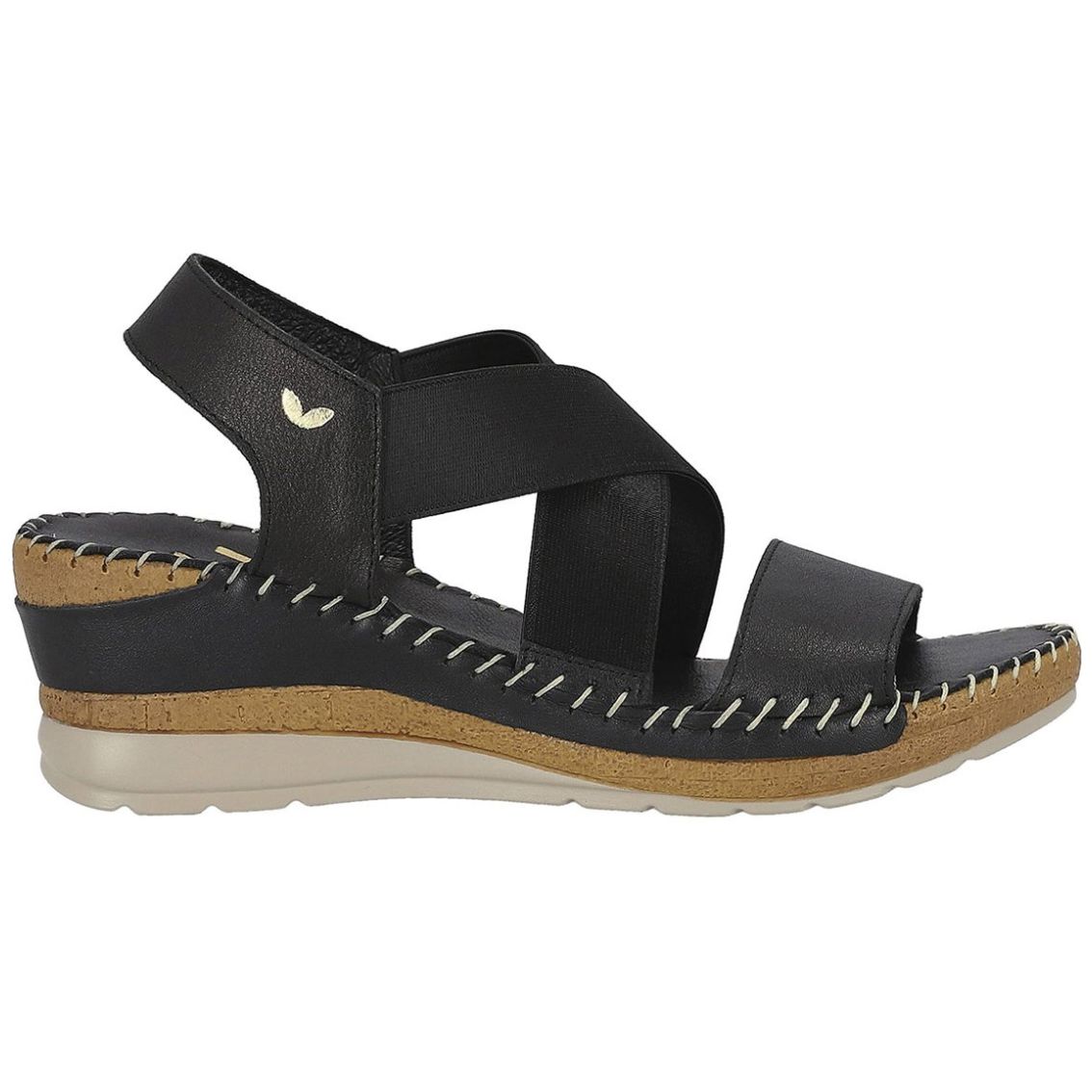 Sandalia W Confort con Fijación Elástica para Mujer