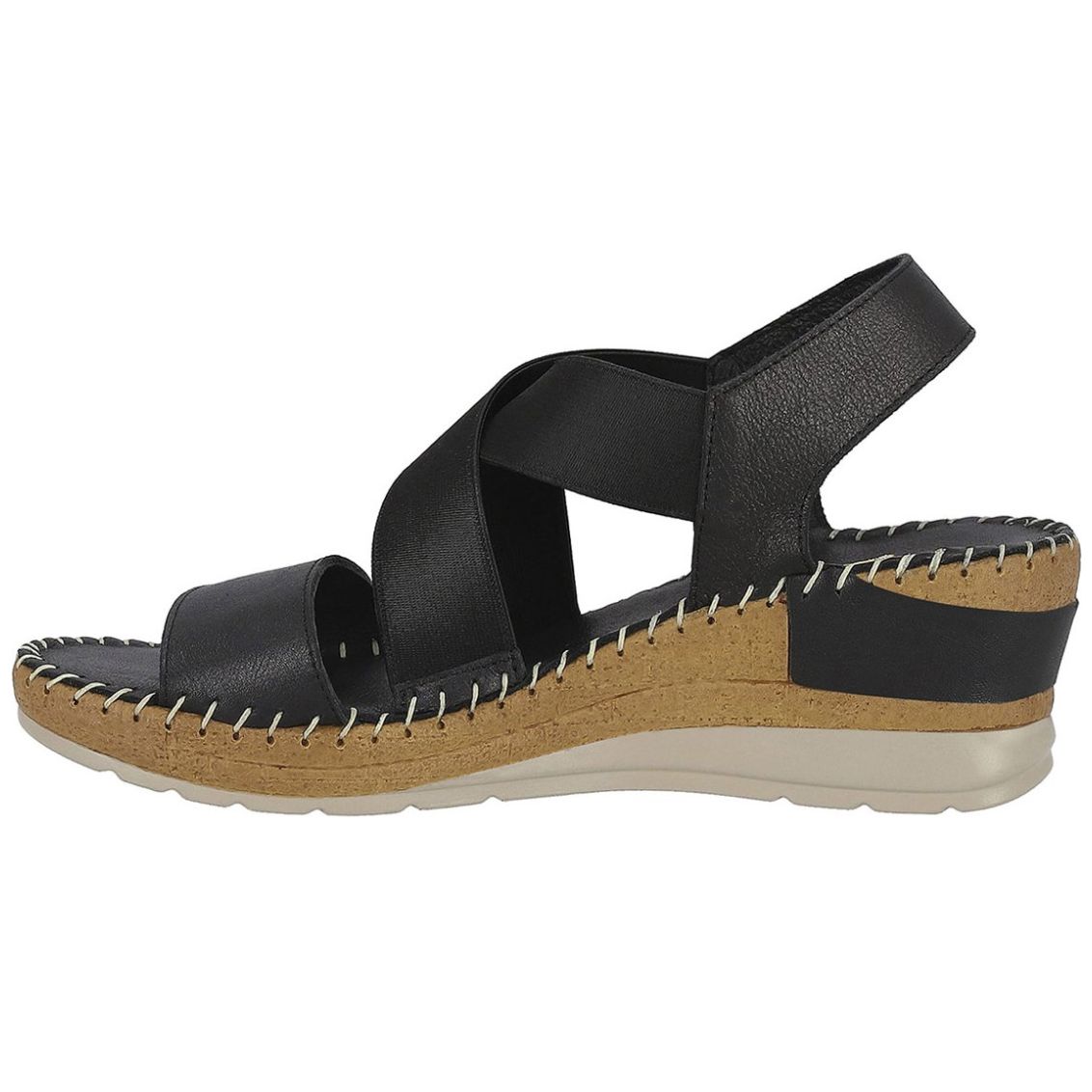 Sandalia W Confort con Fijación Elástica para Mujer