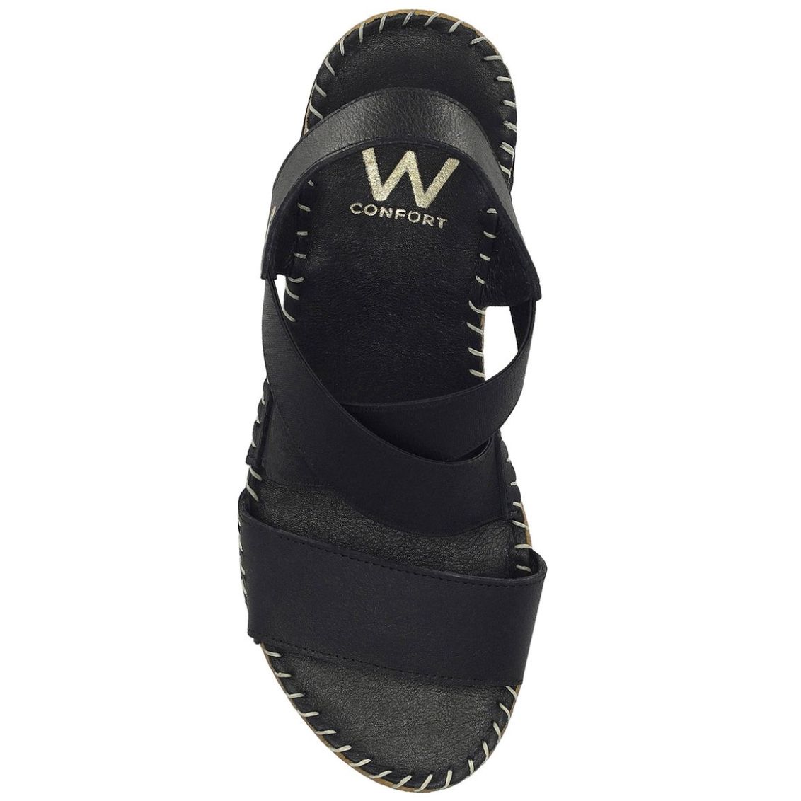 Sandalia W Confort con Fijación Elástica para Mujer