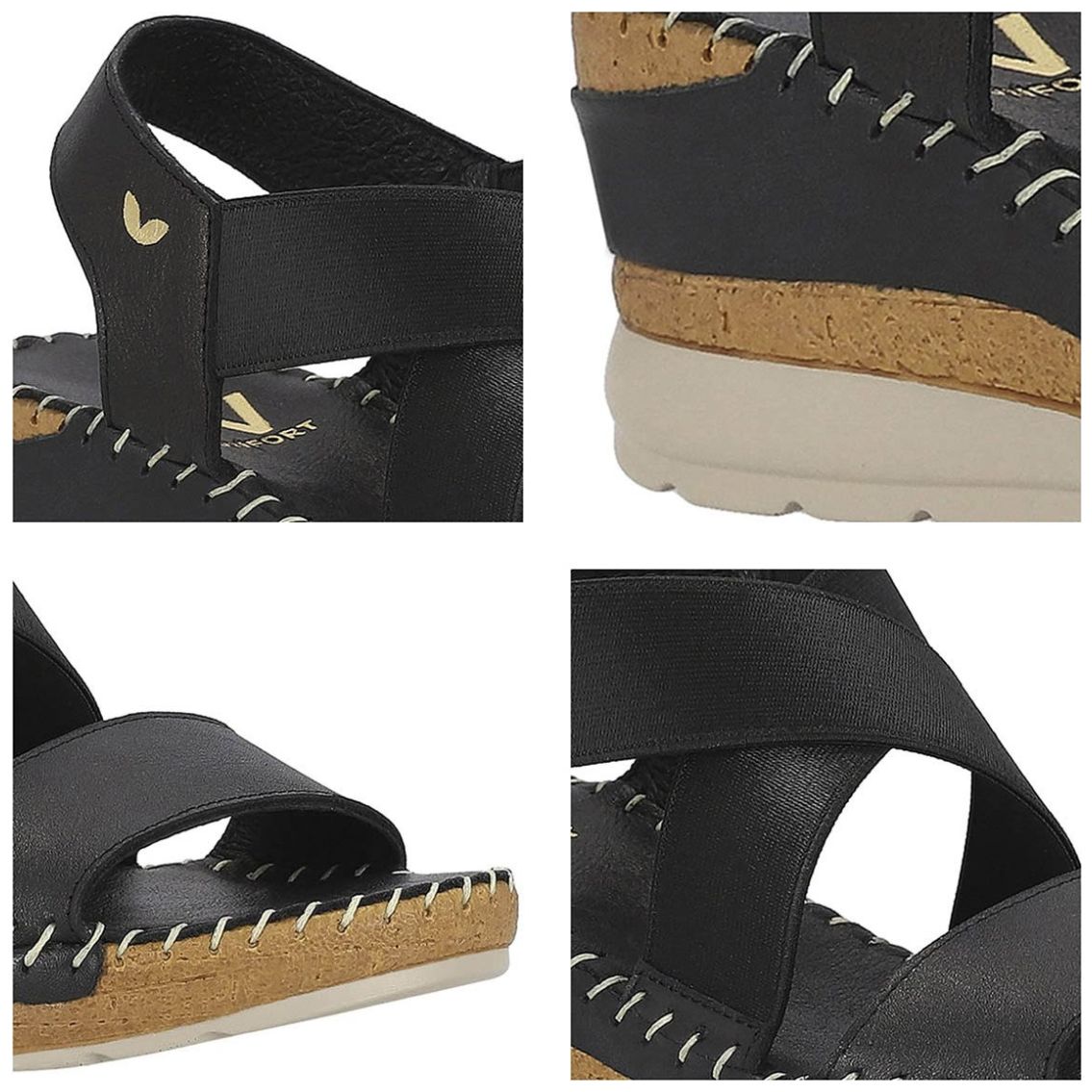 Sandalia W Confort con Fijación Elástica para Mujer