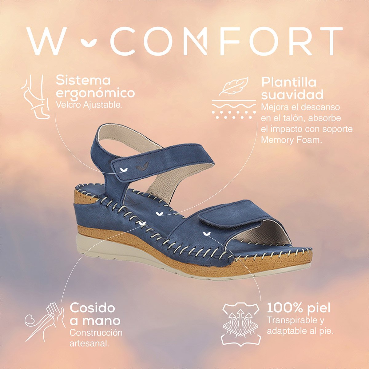 Sandalias shops confort y soporte