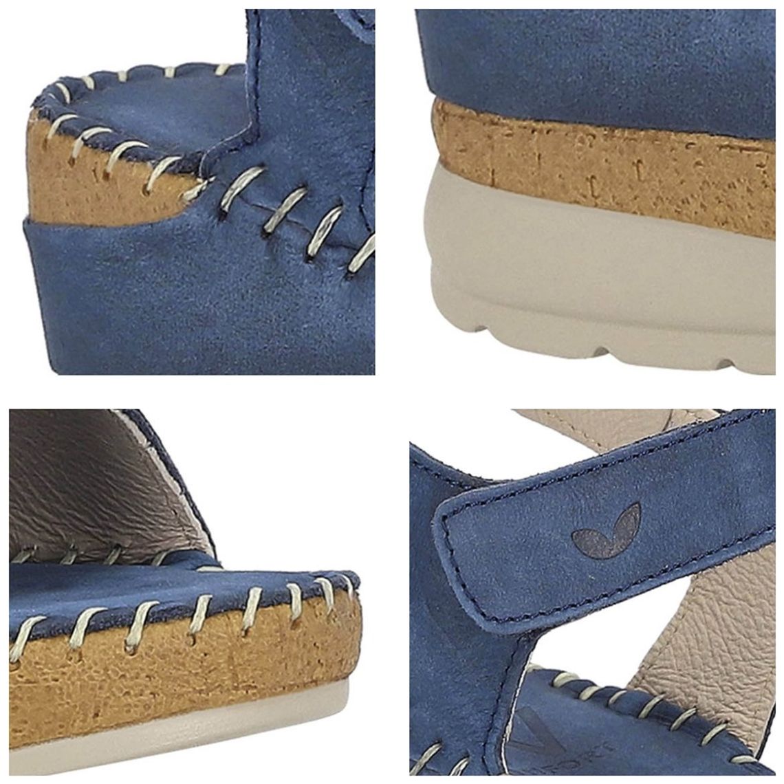 Sandalia Fijación Velcro Ajustable W Confort para Mujer