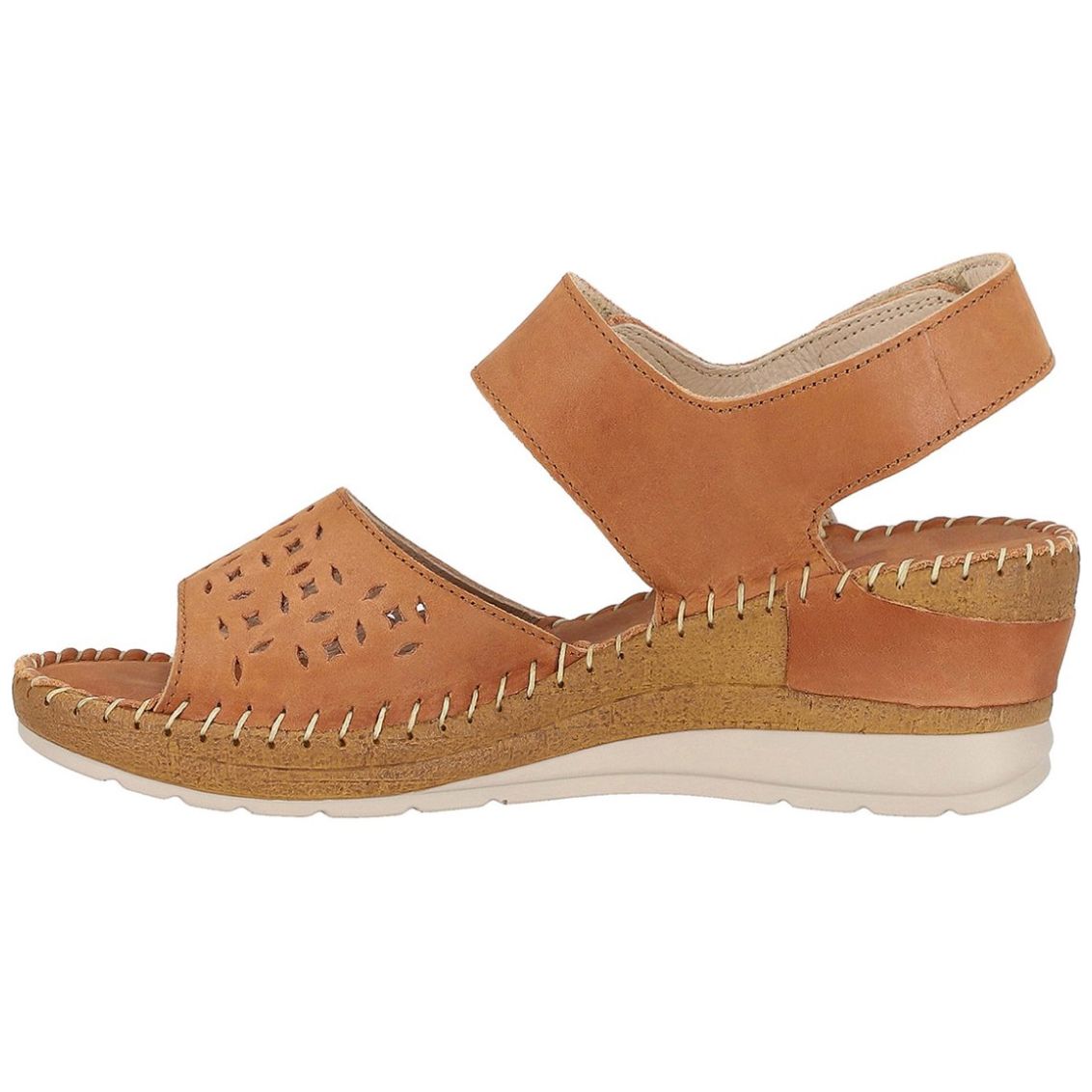 Sandalia W Confort Fijación Velcro Ajustable para Mujer