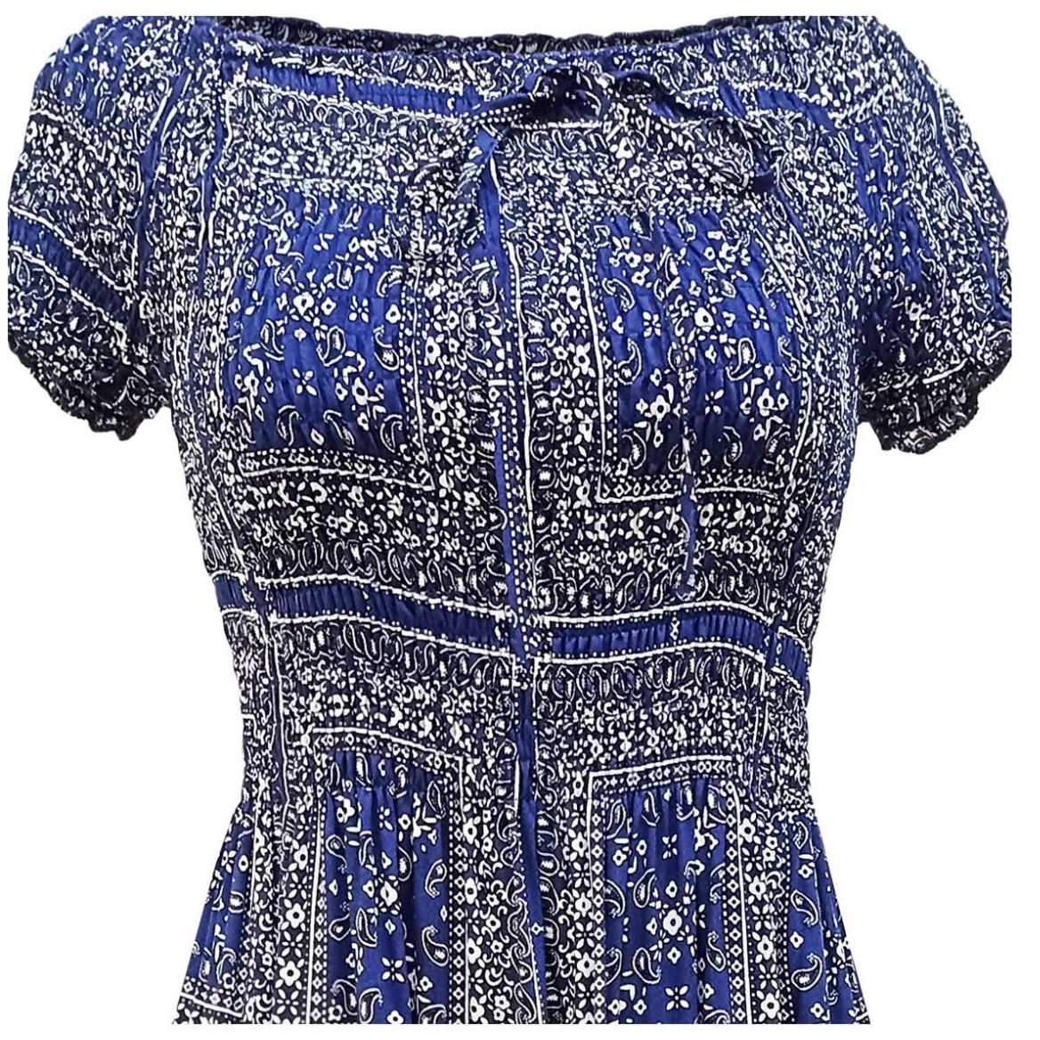 Vestido Largo Estampado Cafeina para Mujer