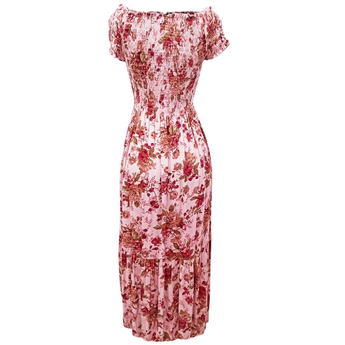 Vestido Largo con Estampado Cafeina para Mujer