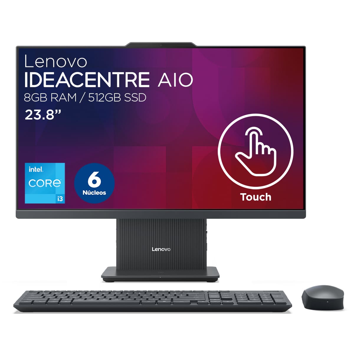 Bundle Desktop All In One Lenovo Ideacentre Intel Core I3 Touch 8 Gb Ram 512 Gb Ssd + Lenovo Tab M8 4Th Gen