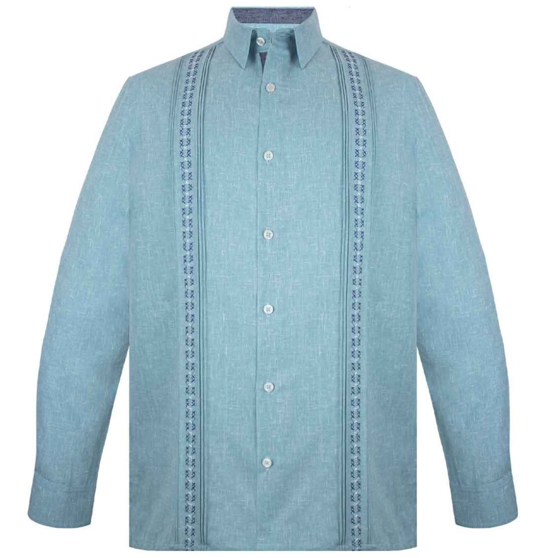 Guayabera G Candila con Alforzas para Hombre Plus