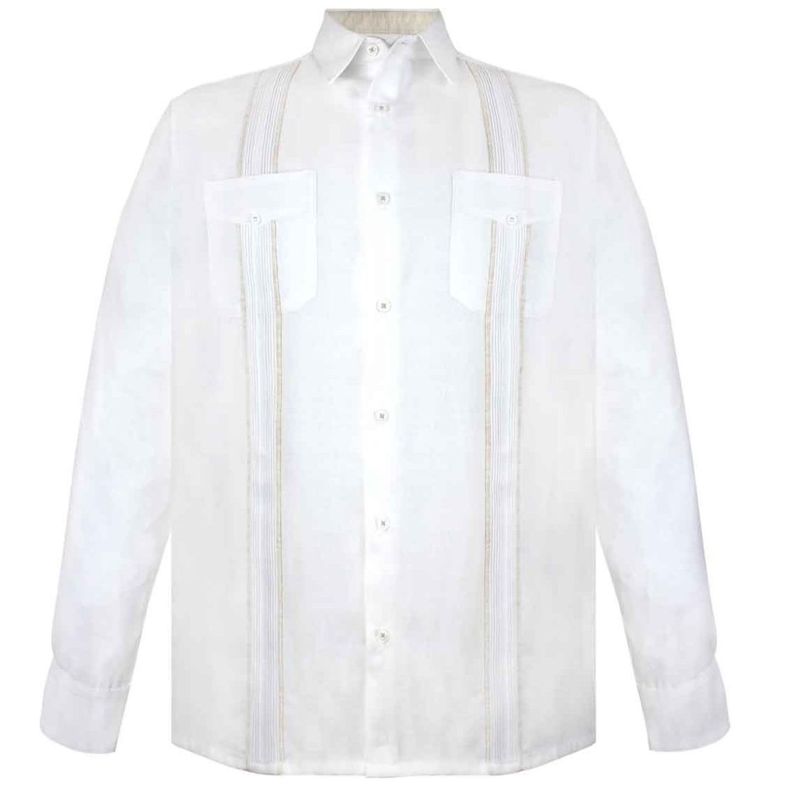 Guayabera G Candila con Alforzas para Hombre Plus