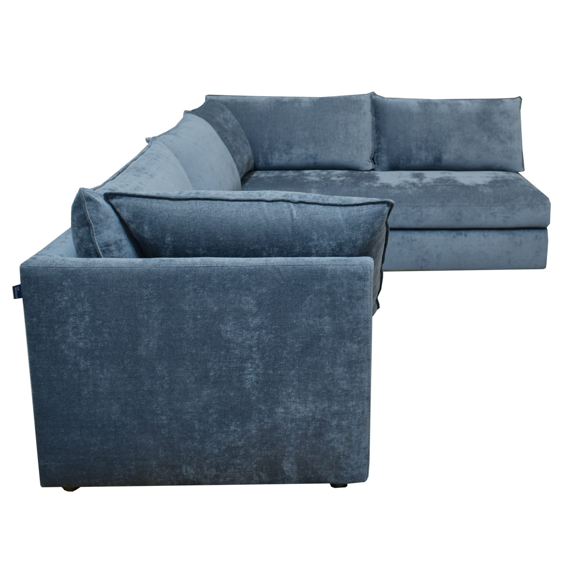 Sala Secc 2 Pzas Derecho Liz Dateo Tela Azul