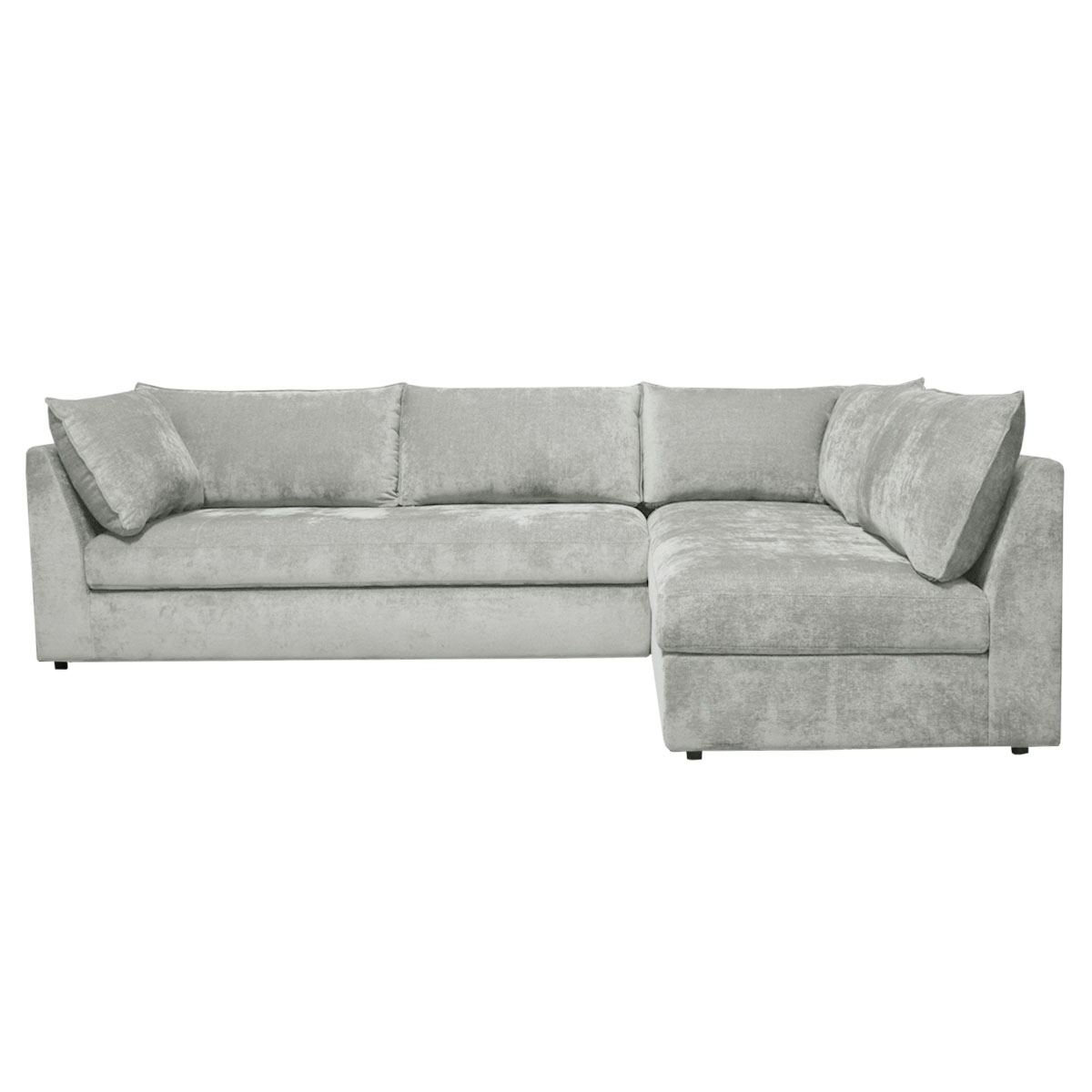 Sala 2 Piezas Derecho Liz Dateo Tela Gris