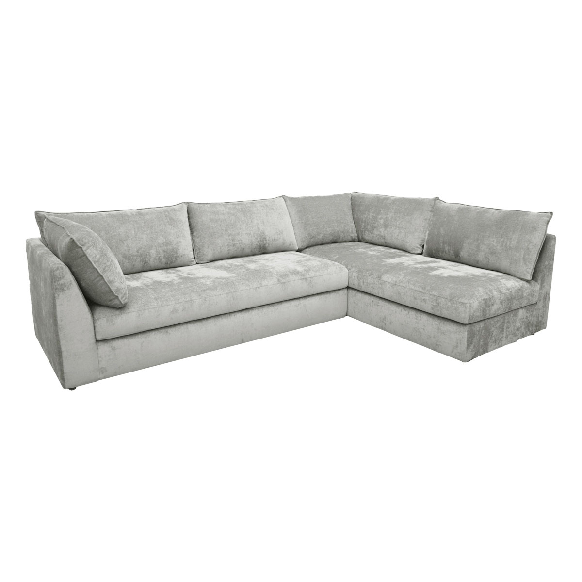 Sala 2 Piezas Derecho Liz Dateo Tela Gris