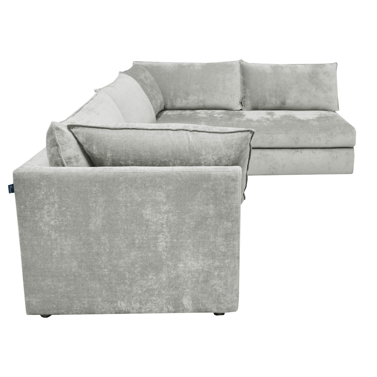 Sala 2 Piezas Derecho Liz Dateo Tela Gris