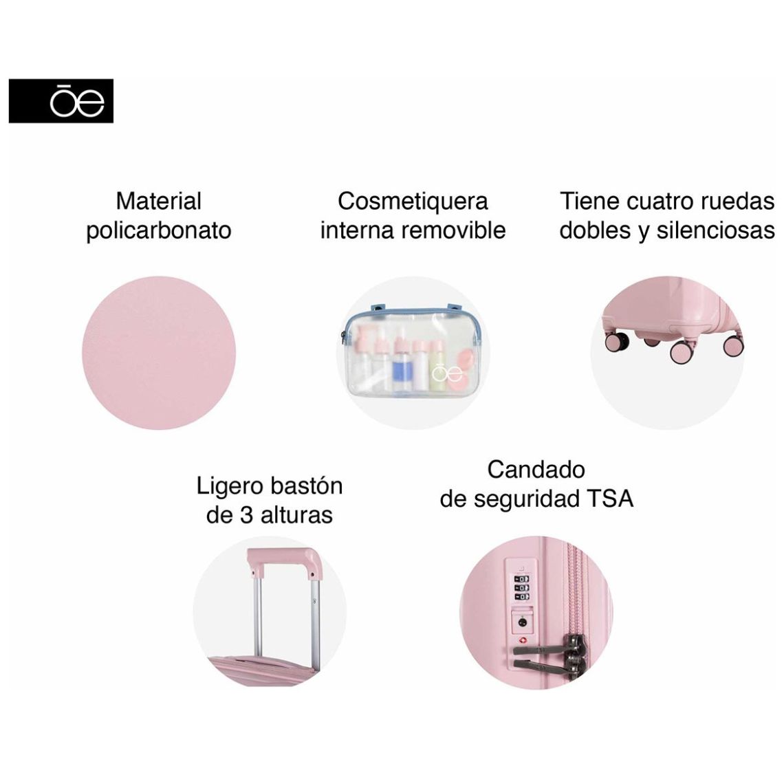 Maleta 20" Biblan Rosa Cloe