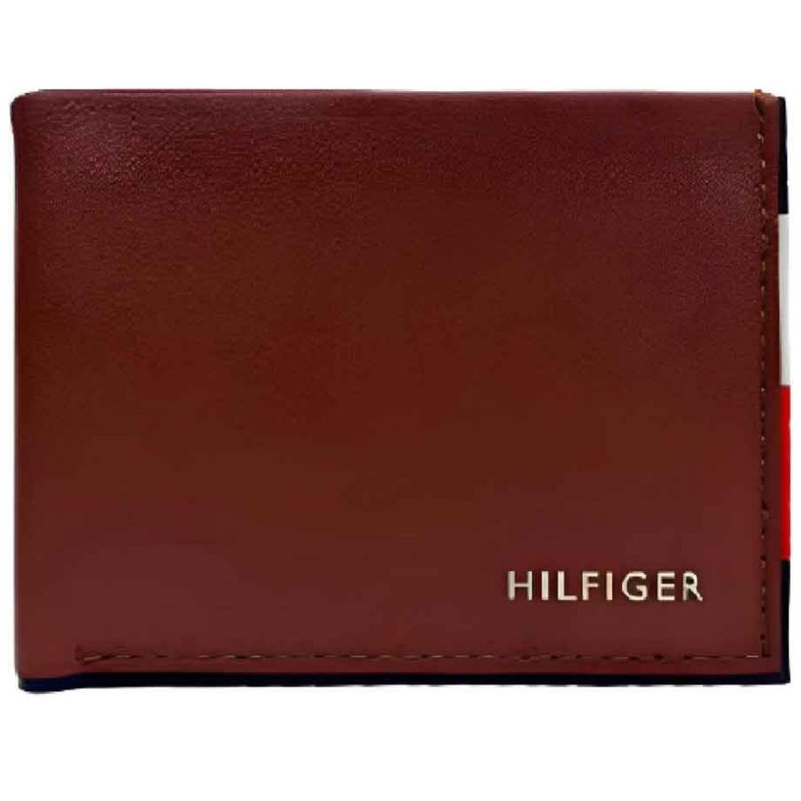 Cartera Tommy Hilfiger Patch On Global Stripe- Slim Fold Wallet para Hombre