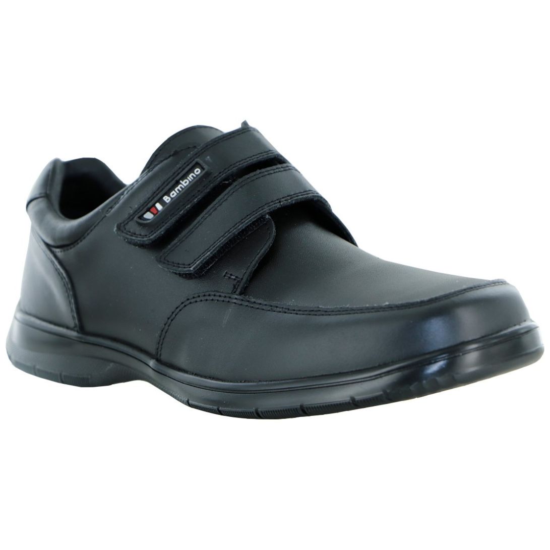 Zapato Bambino con Velcro Diseño Escolar 22-26 Color Negro