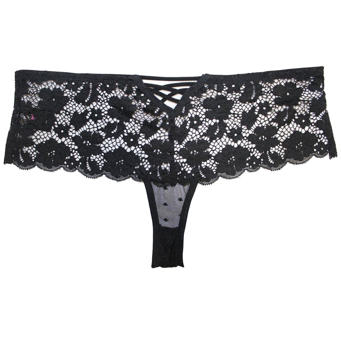 Tanga con Encaje Ancho en Cintura Vicky Form