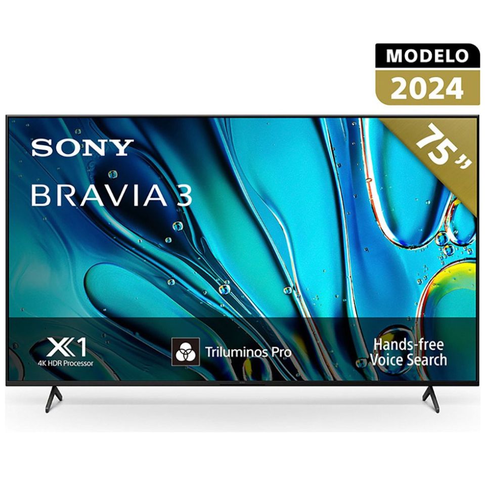 Pantalla Sony Bravia 3 Led 75 Pulgadas 4K Hdr Google Tv K-75S30