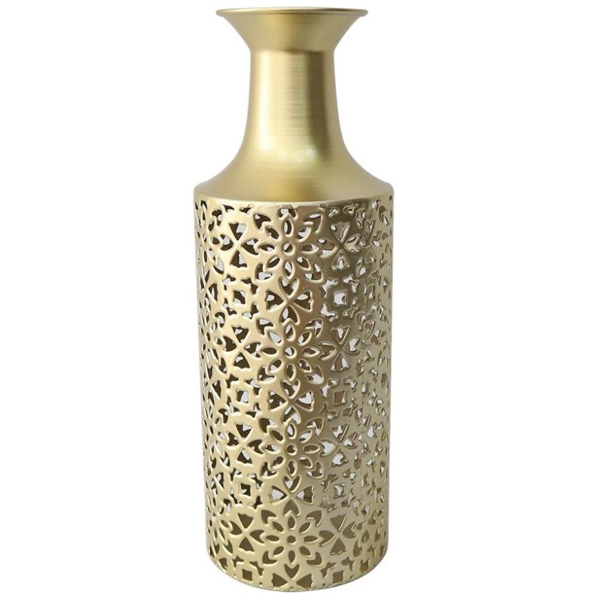 Vasija Metal Gold Jazmin Vintage Home