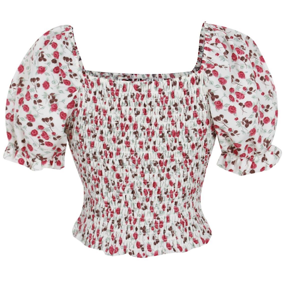 Blusa Corta Escote Cuadrado para Mujer Juniors #4Me&4You