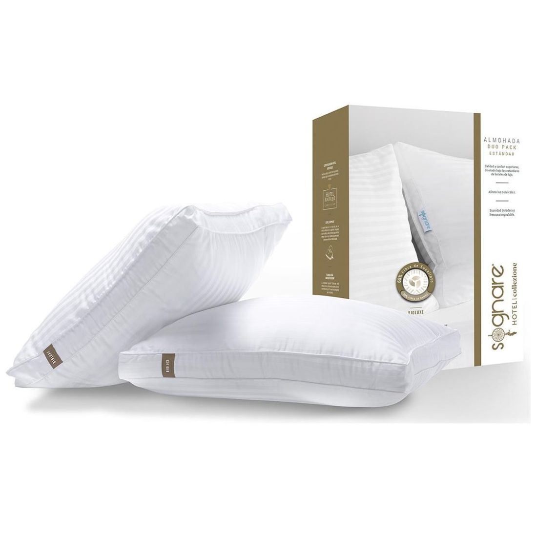 Almohada Collezione 2Pack Estándar Semifirme Sognare