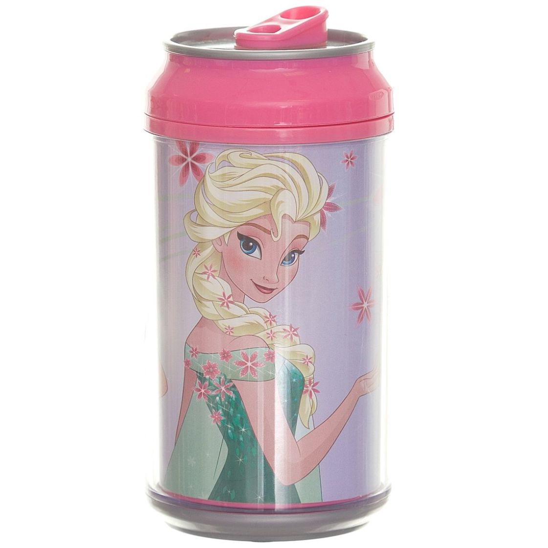 Termo Forma de Lata Doble Pared 350Ml Ana Y Elsa F Fun Kids