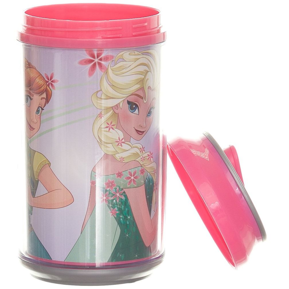 Termo Forma de Lata Doble Pared 350Ml Ana Y Elsa F Fun Kids