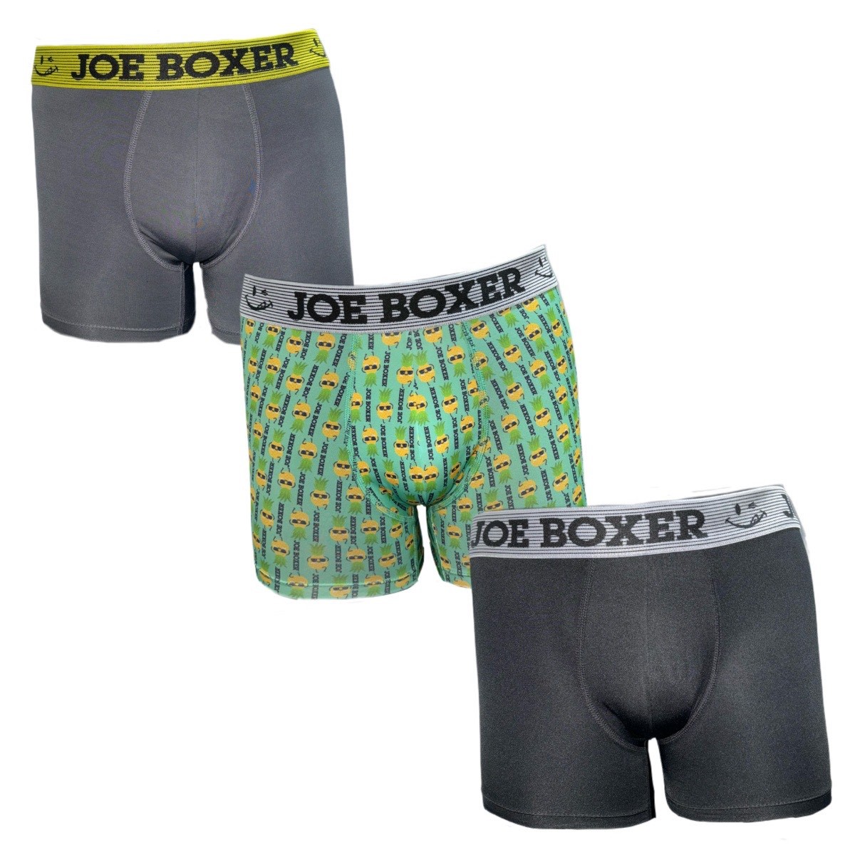 Bóxer Trunk Joe Boxer Diseño Combinado para Hombre (3 Pack)