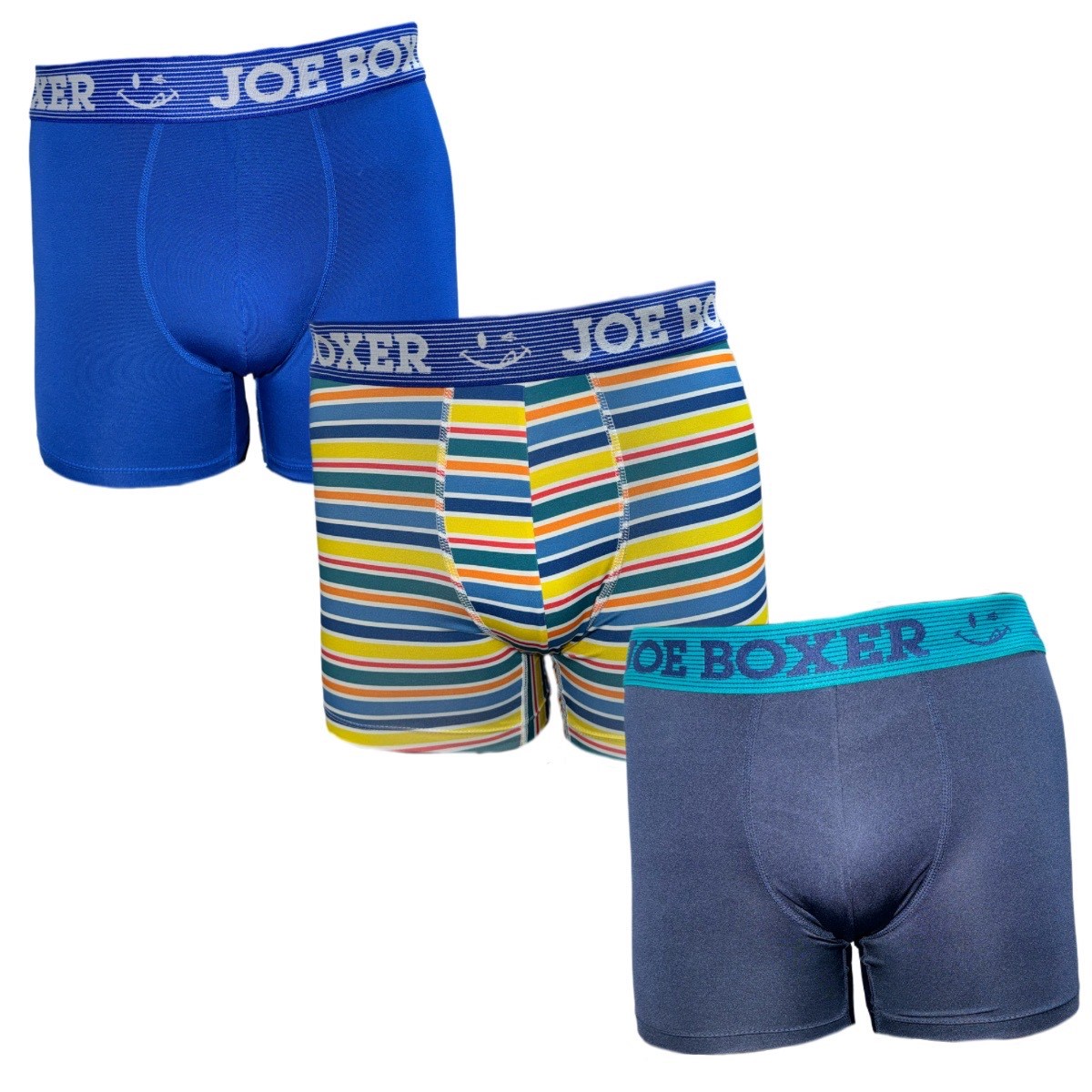 Bóxer Trunk Joe Boxer Diseño Combinado para Hombre (3 Pack)