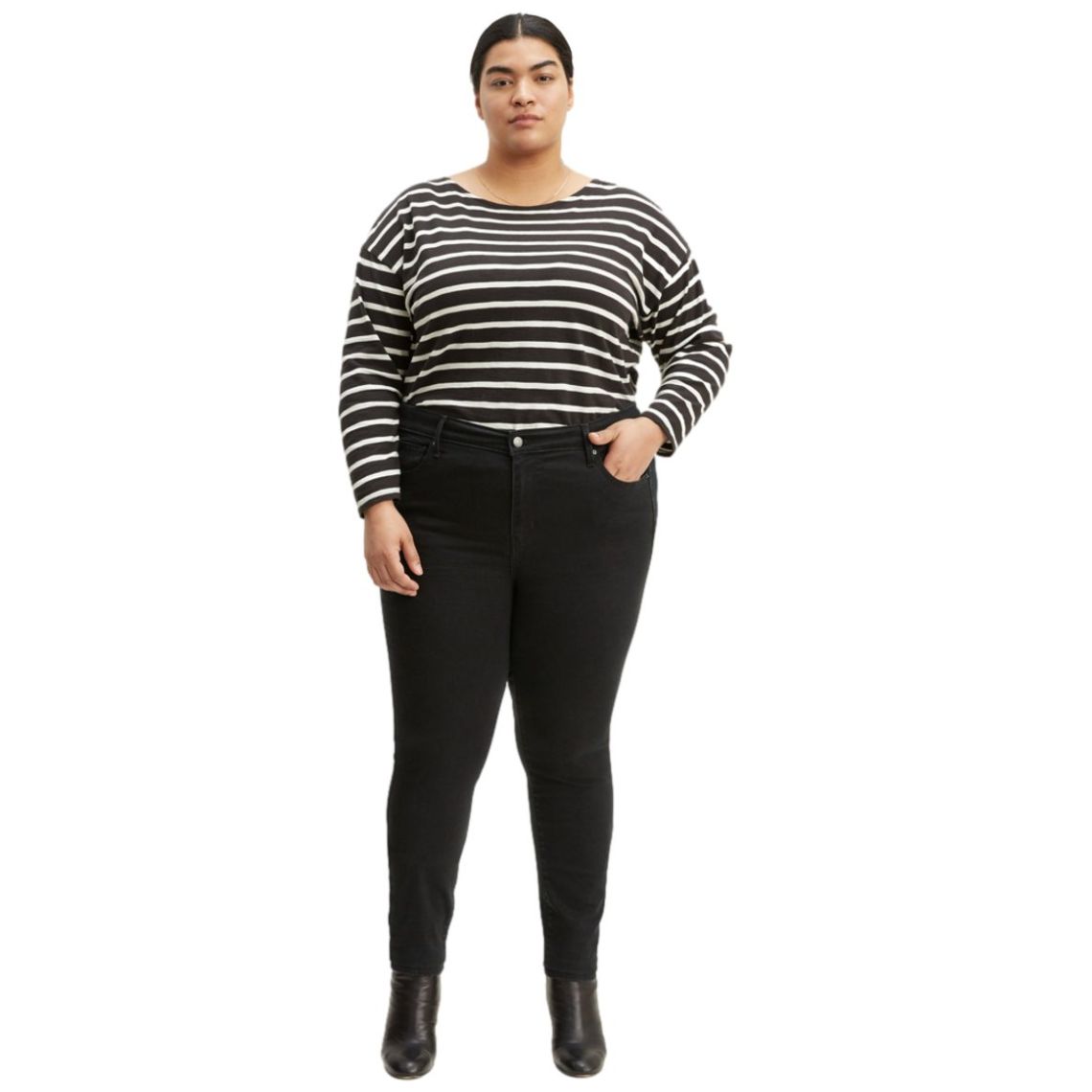 Jeans Skinny Fit Levi's 721 Cintura Alta para Mujer Curvy