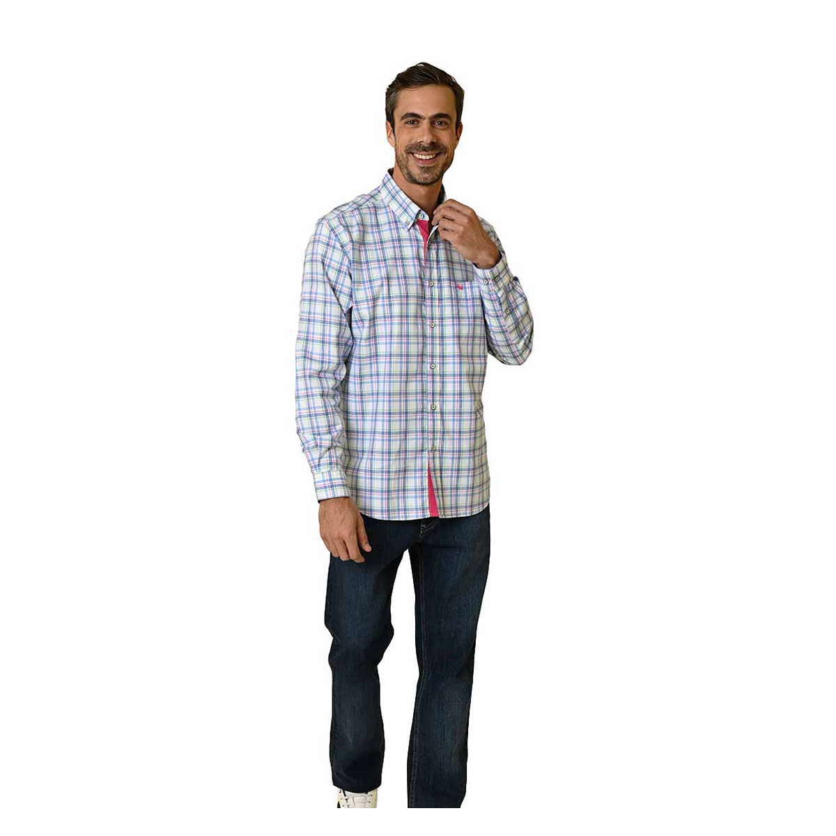 Camisa Ferrioni Roger Diseño a Cuadros para Hombre