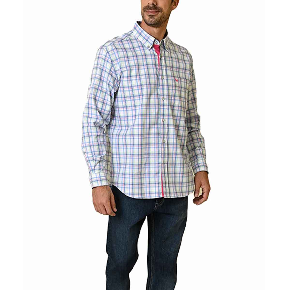 Camisa Ferrioni Roger Diseño a Cuadros para Hombre