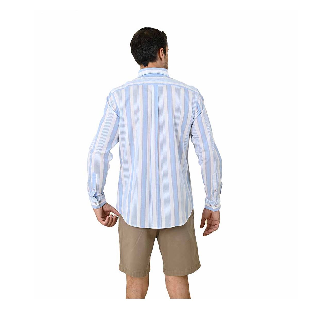 Camisa Ferrioni Bendis Slim Fit a Rayas para Hombre