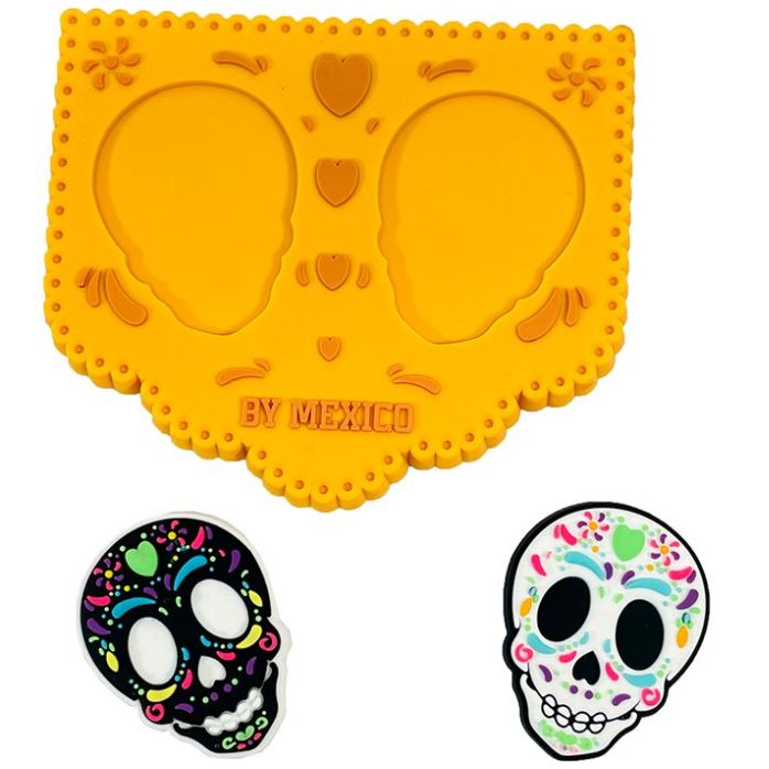 Set Imán Decorativo 3 en 1 Calaveras y Papel Picado By México