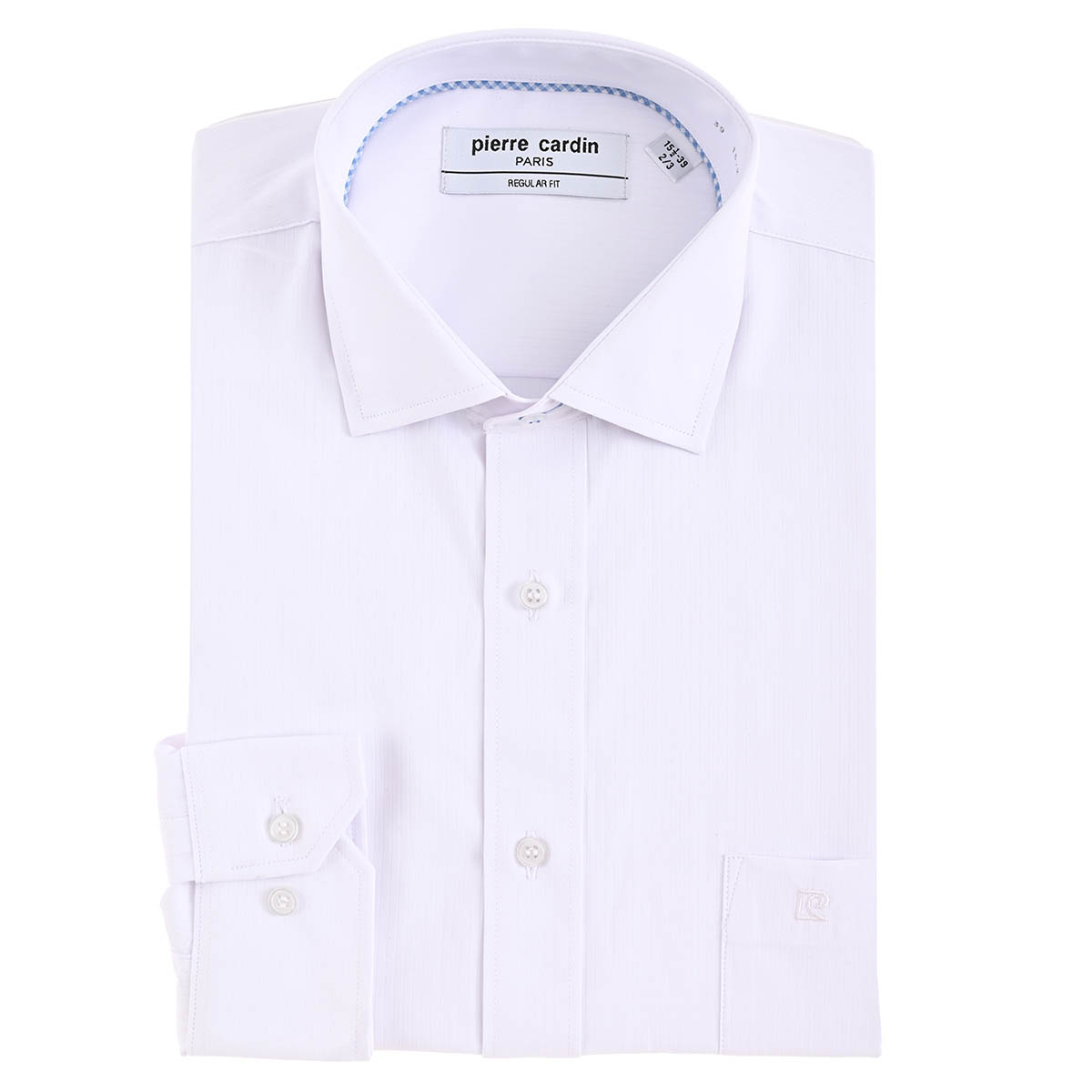 Camisa de Vestir Pierre Cardin Regular Fit Color Blanco para Hombre