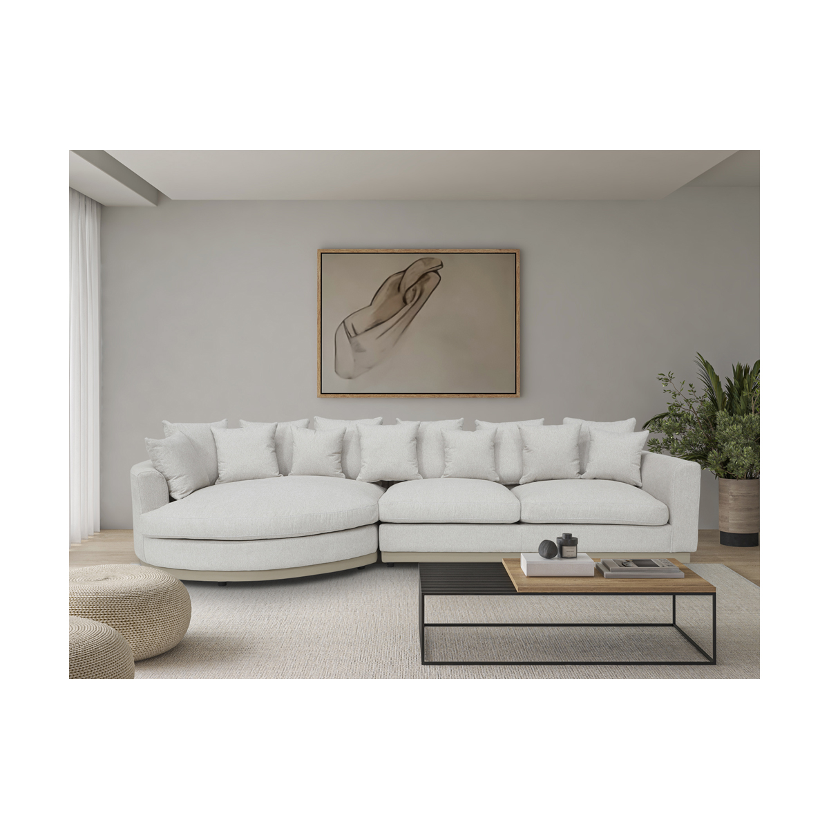Esquinero Izquierdo Rose Beige Boal