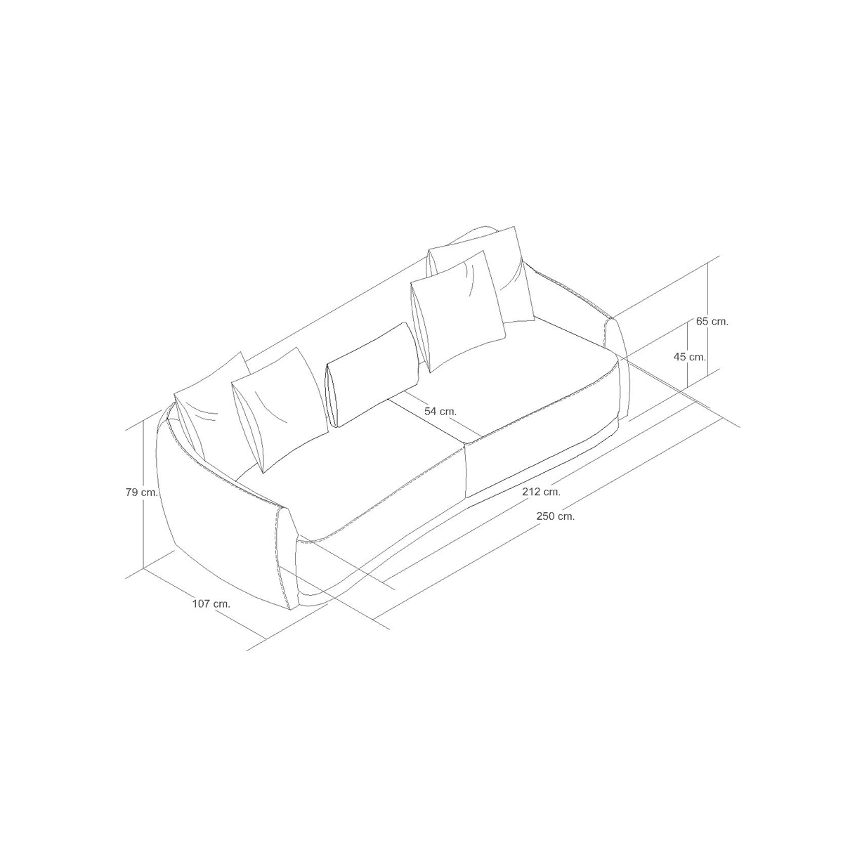 Sofá Opulent Gris Claro Boal
