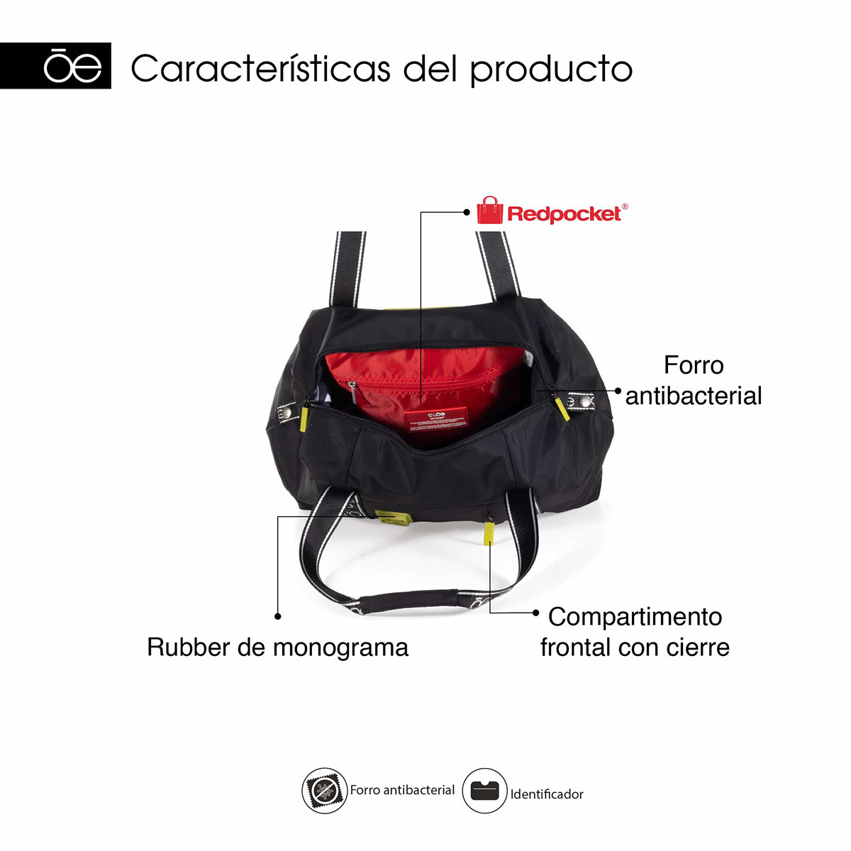 Duffle Elnami Negro Cloe