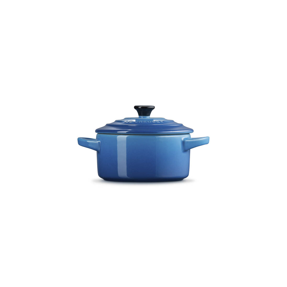 Mini Cocotte Redonda 10Cm Azure Azul Le Creuset