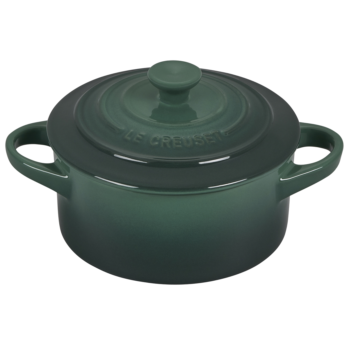 Mini Cocotte Redonda 10Cm Verde Le Creuset