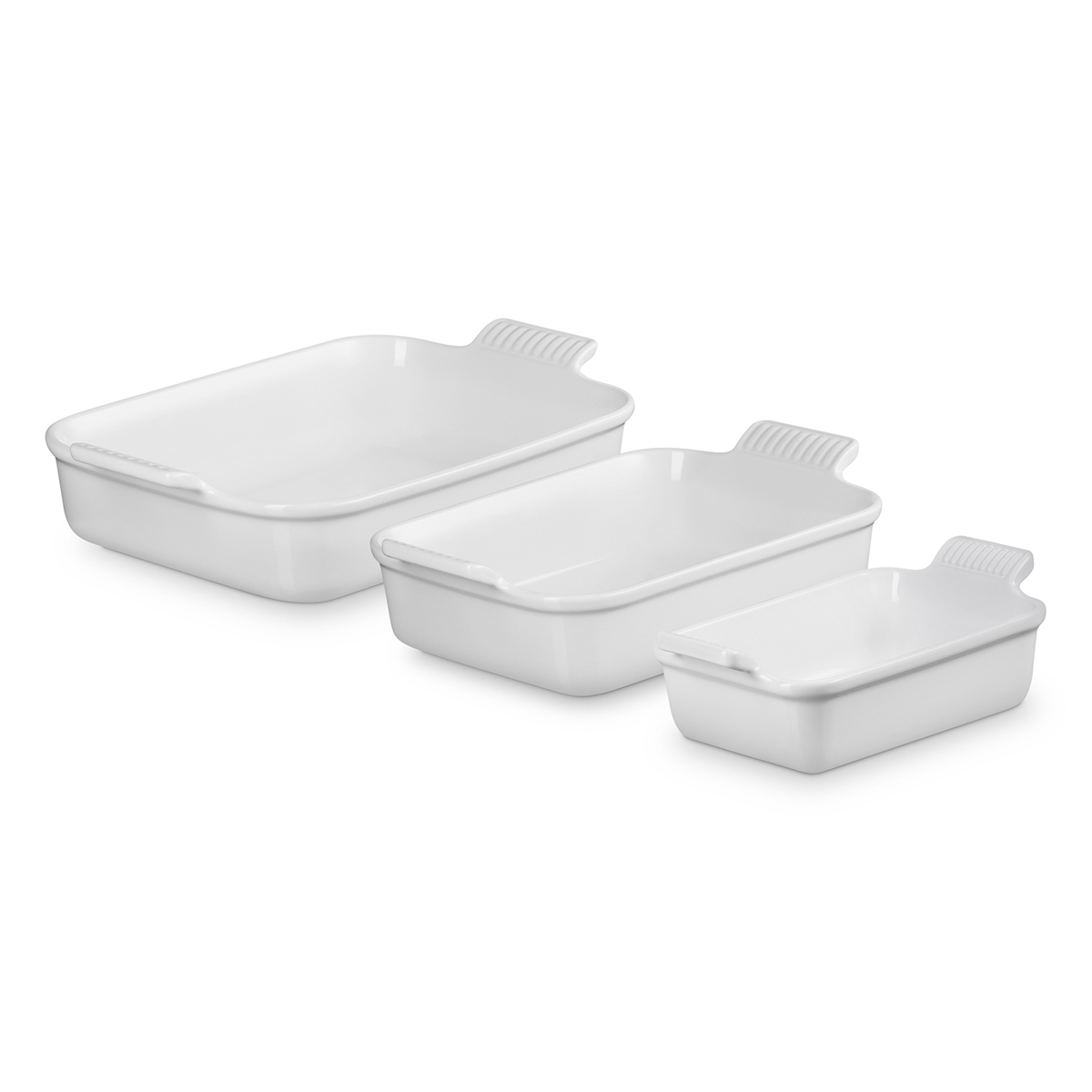 3 Piezas Bandeja Herit 19/26/32 Blanco Le Creuset