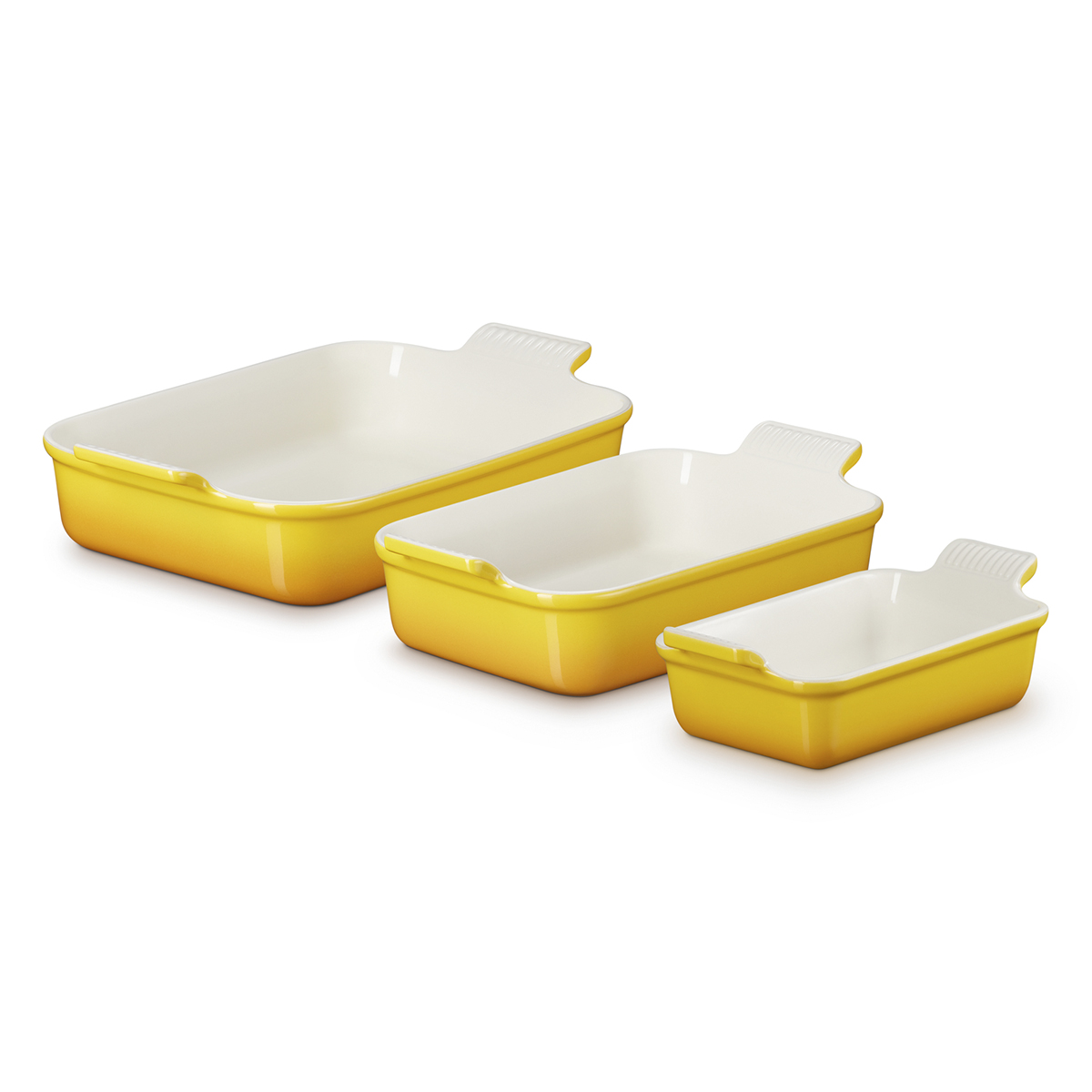 3 Piezas Bandeja Herit  Amarillo Le Creuset