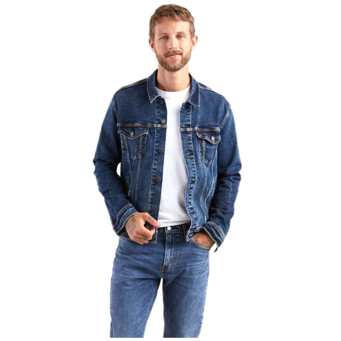 Chamarras de mezclilla levis sale