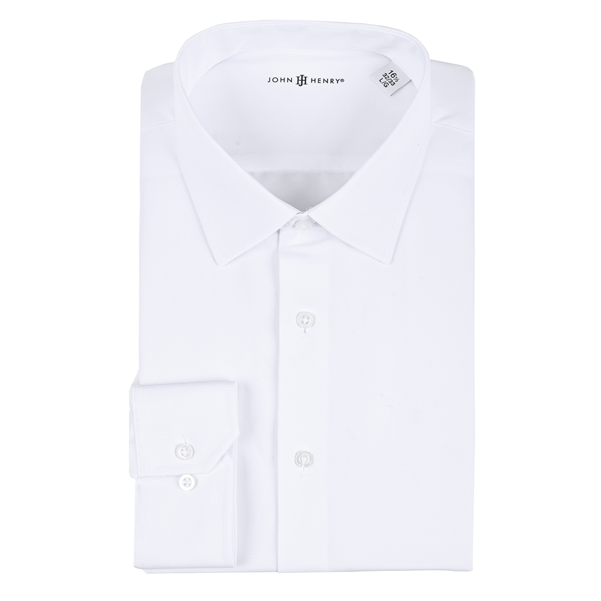 Camisa John Henry Diseño Liso para Hombre Plus