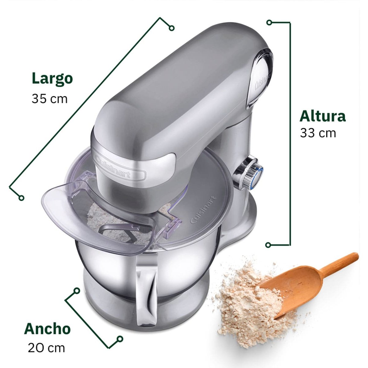 Batidora de Pedestal 5.5Qt Gris Cuisinart