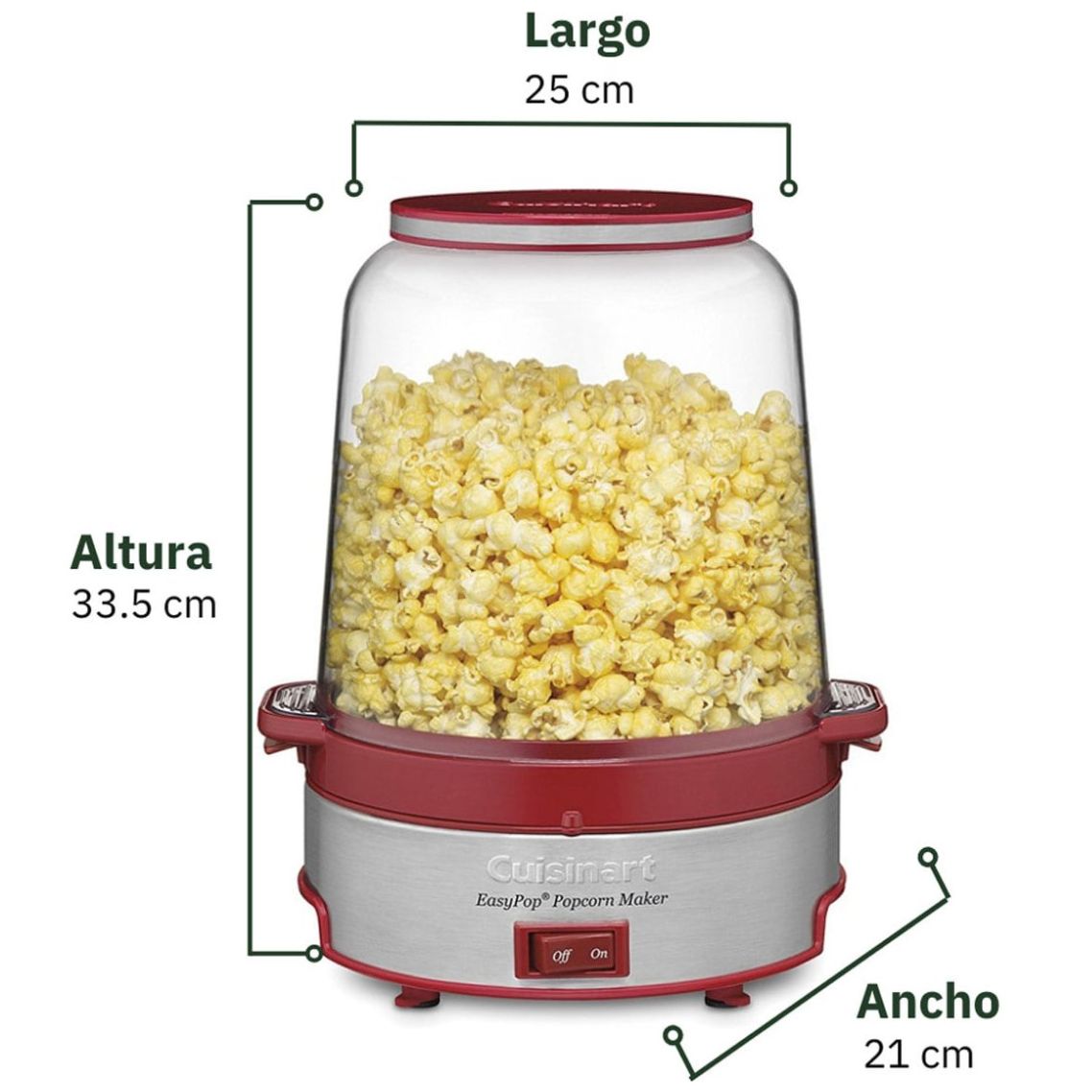 Máquina de Palomitas Roja Cuisinart