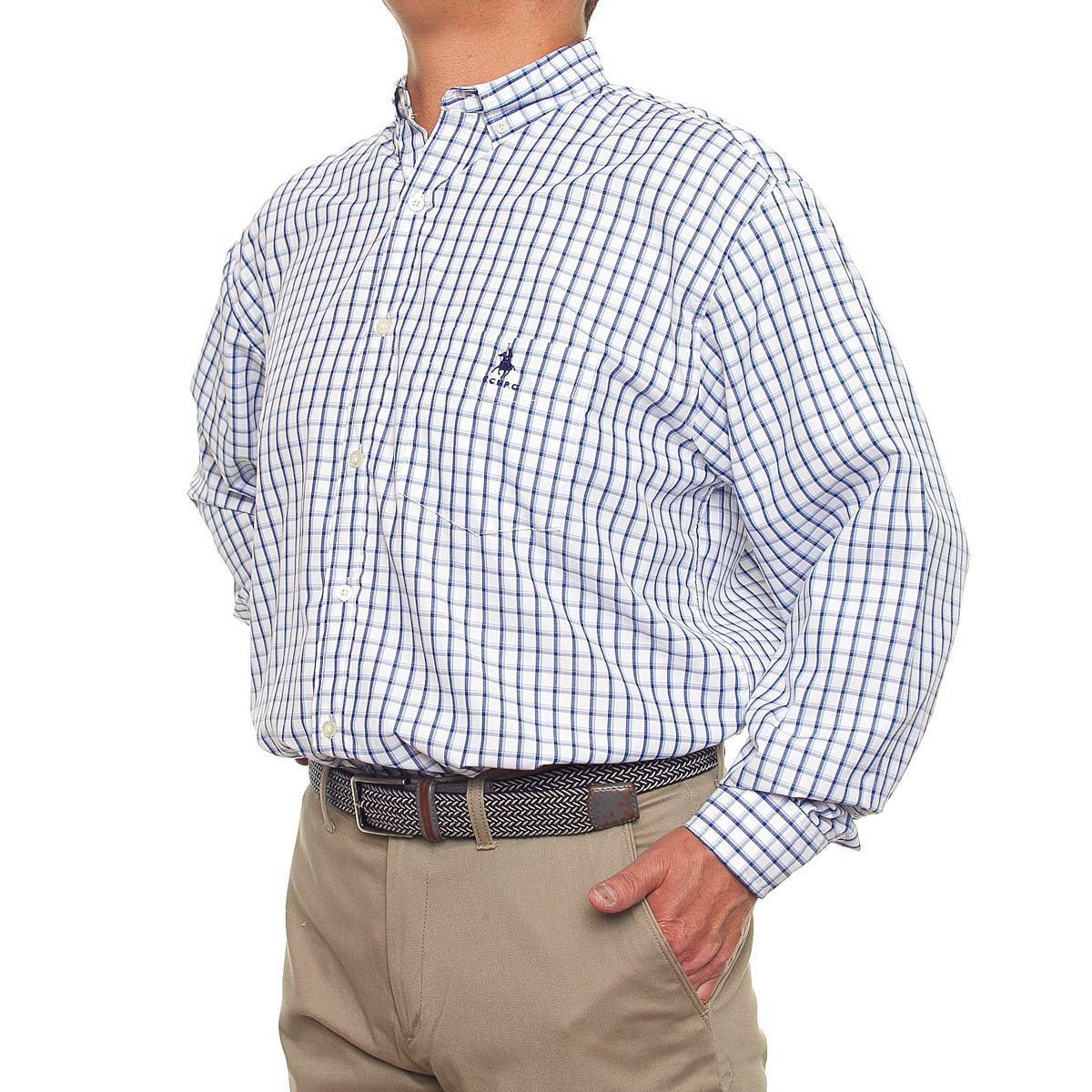 Camisa Diseño a Cuadros para Hombre Plus Polo Club