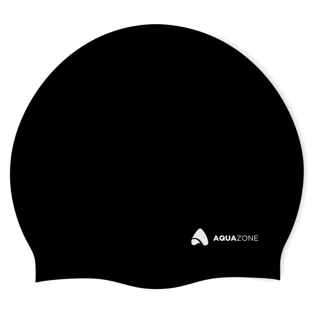 Gorra de Silicón Aqua Zone Lisa Negra para Nado