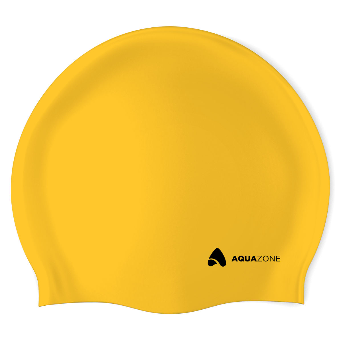 Gorra de Silicón Aqua Zone Lisa Amarilla para Nado