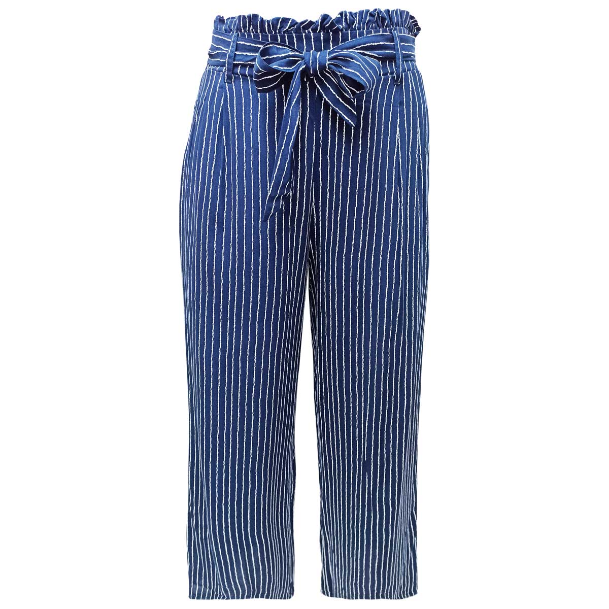 Pantalón Banana Limón con Cinturón Y Bolsas para Mujer Petite